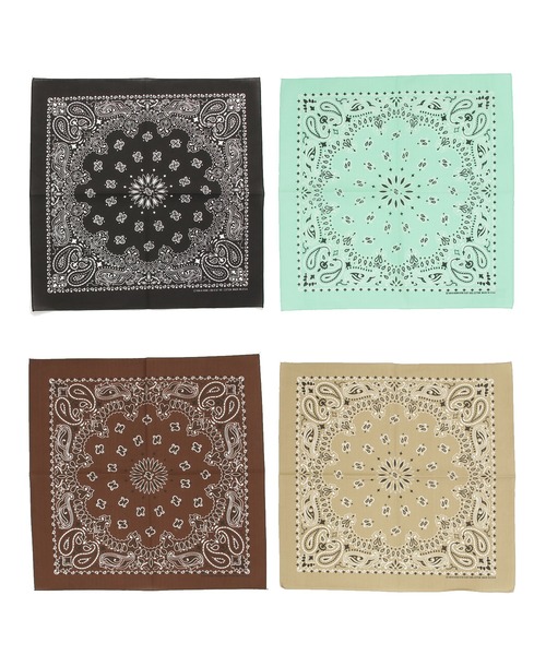 HAV-A-HANK(ハバハンク )の「HAV-A-HANK ハバハンク ペイズリー バンダナ 4枚セット(バンダナ/スカーフ・メンズ・その他1/ブラック/ホワイト/ネイビー/レッド/その他2/ブラック×レッド/その他3・FREE)」の13枚目の写真