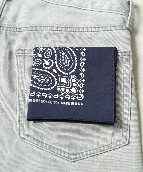 HAV-A-HANK(ハバハンク )の「≪HAV-A-HANK≫4枚セット Made in U.S.A ペイズリー柄 バンダナ(バンダナ/スカーフ・メンズ・その他1/ブラック/ホワイト/ネイビー/レッド/その他2/ブラック×レッド/その他3・FREE)」の19枚目の写真