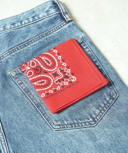 HAV-A-HANK(ハバハンク )の「≪HAV-A-HANK≫4枚セット Made in U.S.A ペイズリー柄 バンダナ(バンダナ/スカーフ・メンズ・その他1/ブラック/ホワイト/ネイビー/レッド/その他2/ブラック×レッド/その他3・FREE)」の20枚目の写真