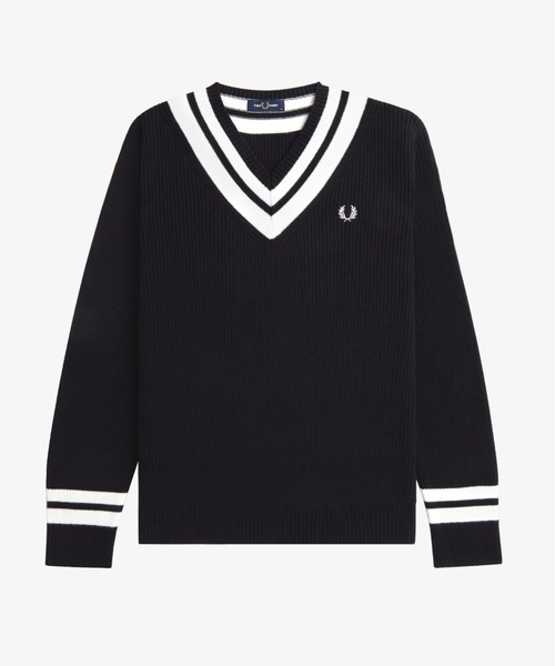 FRED PERRY ボーダーニット FRED PERRY（フレッドペリー）の「Bold Stripe Alpaca Blend