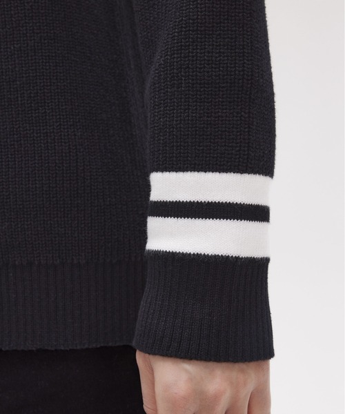 FRED PERRY（フレッドペリー）の「Striped Trim V-Neck Jumper