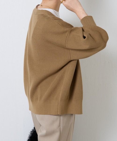 COLLAGE GALLARDAGALANTE（コラージュガリャルダガランテ）の「メタル釦カーディガン（カーディガン/ボレロ・レディース・ベージュ/ネイビー/オレンジ・FREE）」の8枚目の写真