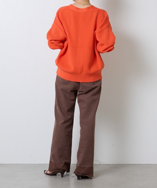 COLLAGE GALLARDAGALANTE（コラージュガリャルダガランテ）の「メタル釦カーディガン（カーディガン/ボレロ・レディース・ベージュ/ネイビー/オレンジ・FREE）」の16枚目の写真