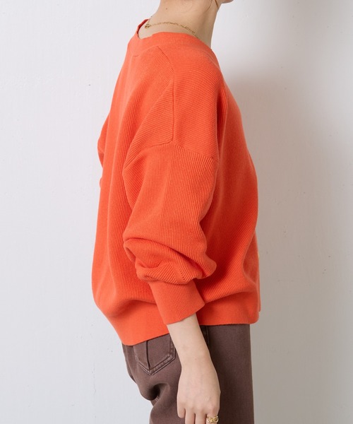 COLLAGE GALLARDAGALANTE（コラージュガリャルダガランテ）の「メタル釦カーディガン（カーディガン/ボレロ・レディース・ベージュ/ネイビー/オレンジ・FREE）」の15枚目の写真