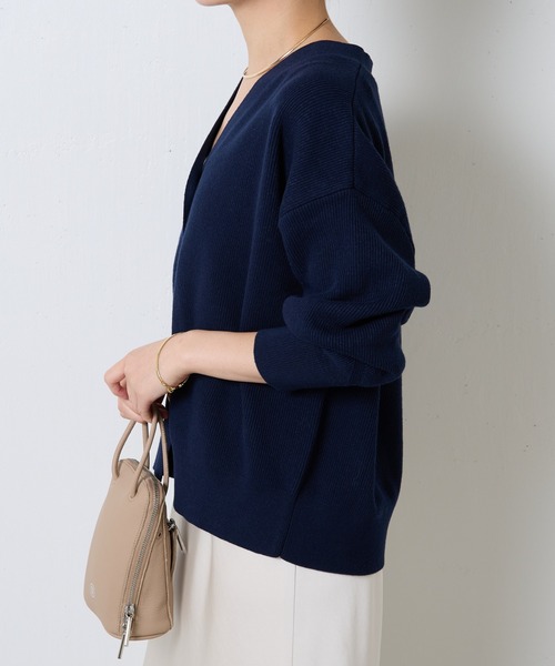 COLLAGE GALLARDAGALANTE（コラージュガリャルダガランテ）の「メタル釦カーディガン（カーディガン/ボレロ・レディース・ベージュ/ネイビー/オレンジ・FREE）」の21枚目の写真