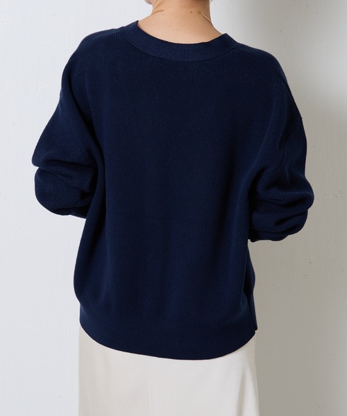 COLLAGE GALLARDAGALANTE（コラージュガリャルダガランテ）の「メタル釦カーディガン（カーディガン/ボレロ・レディース・ベージュ/ネイビー/オレンジ・FREE）」の22枚目の写真