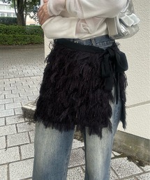 y/m by misato | フリンジラップスカート(スカート)