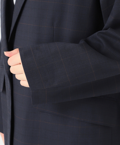 チェックルーズジャケット　spick&span チェックルーズジャケット（テーラードジャケット）｜Spick and