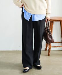 le.coeur blanc | 【飯豊まりえさん着用】ダブルクロスストレートイージーパンツ(その他パンツ)