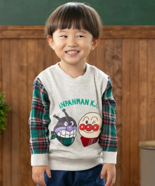 【セール】スカーフアップリケトレーナー（スウェット）｜ANPANMAN KIDS COLLECTION（アンパンマンキッズコレクション）