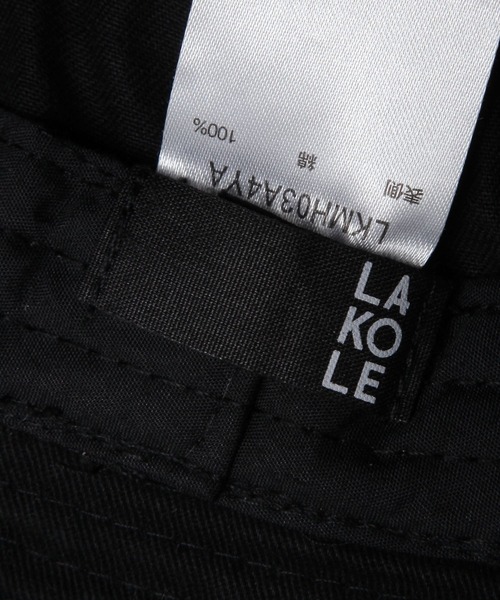 LAKOLE（ラコレ）の「ピグメント刺繍ハット / 143868（ハット・メンズ・ベージュ/ブラック・9）」の16枚目の写真