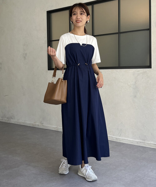 Misha & Puff 半袖ワンピース ネイビー/ホワイト Misha & Puff 半袖ワンピース ネイビー/ホワイト Misha & Puff 半袖