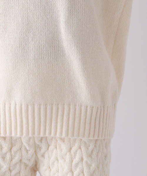 repipi armario（レピピ アルマリオ）の「ケーブルニットセットアップ（セットアップ・キッズ・グレー/アイボリー/ピンク・SMALL/MEDIUM/LARGE）」の13枚目の写真