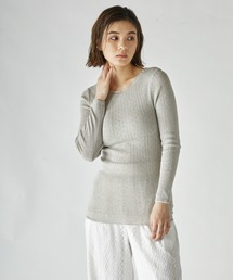 PALM | PALM ORGANIC CREW WITH CUP LONG SLEEVE TOP(Tシャツ/カットソー)