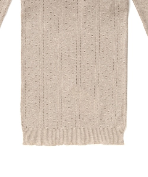 PALM(パーム)の「PALM ORGANIC CREW WITH CUP LONG SLEEVE TOP(Tシャツ/カットソー・レディース・ライトグレー/ライトパープル/キナリ/グレイッシュベージュ・FREE)」の14枚目の写真