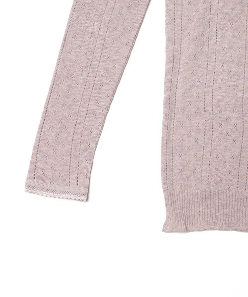 PALM(パーム)の「PALM ORGANIC CREW WITH CUP LONG SLEEVE TOP(Tシャツ/カットソー・レディース・ライトグレー/ライトパープル/キナリ/グレイッシュベージュ・FREE)」の16枚目の写真