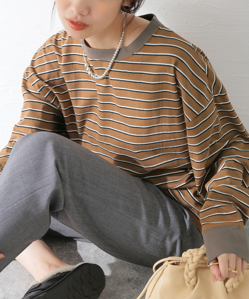JOURNAL STANDARD ランダムボーダープルオーバー セール】ランダムボーダープルオーバー（Tシャツ/カットソー