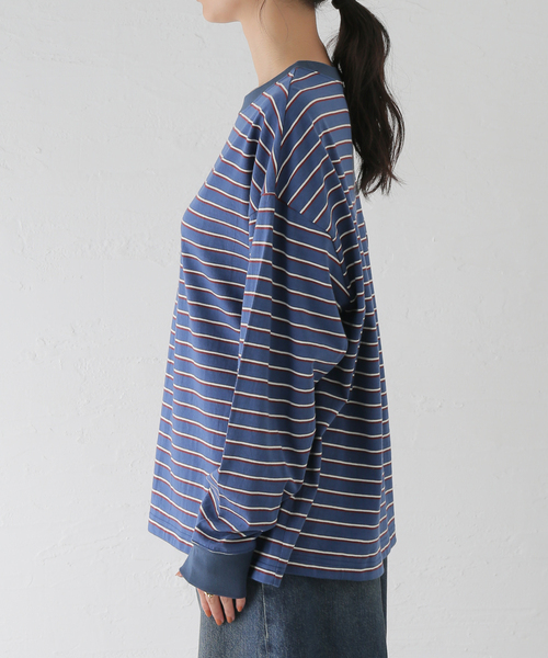 セール】ランダムボーダープルオーバー（Tシャツ/カットソー