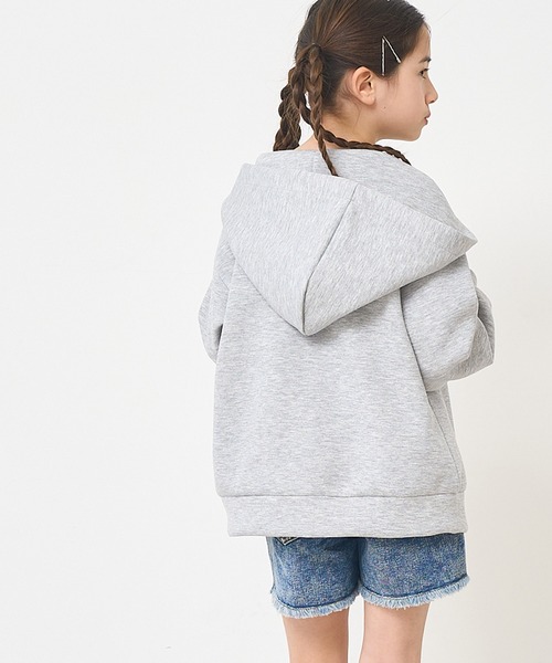 coca(coca)(コカ)の「キッズ ソフトスウェットジップアップパーカー(パーカー・キッズ・ブラック/グレー・120/130/140/150)」の7枚目の写真