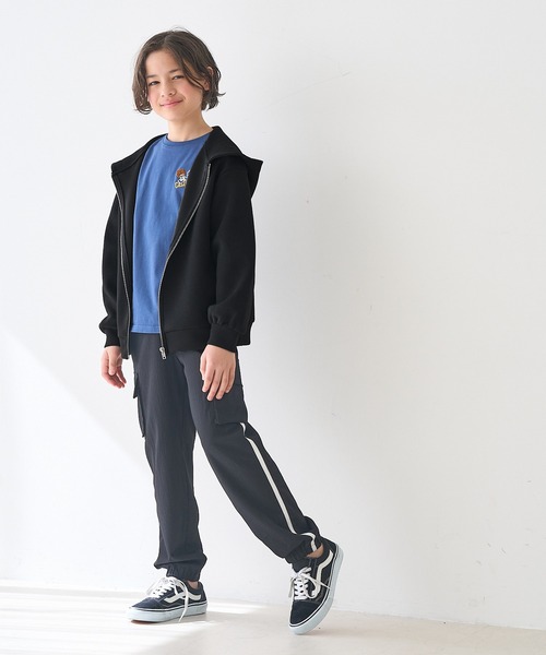 coca(coca)(コカ)の「キッズ ソフトスウェットジップアップパーカー(パーカー・キッズ・ブラック/グレー・120/130/140/150)」の16枚目の写真