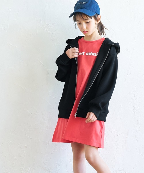 キッズ ソフトスウェットジップアップパーカー（パーカー）｜coca