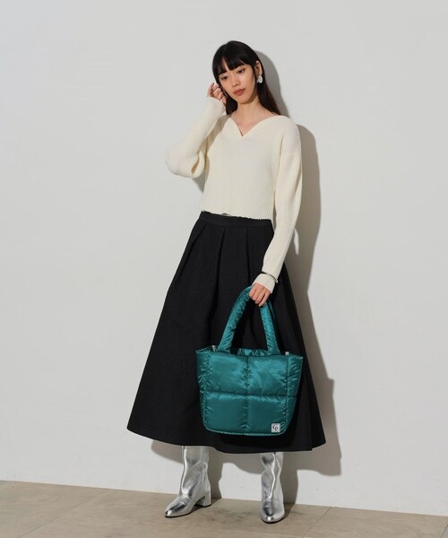 GALLEST（ギャレスト）の「スクエアキルトトート（トートバッグ・レディース・イエロー/グリーン/アイボリー/ブラック・00）」の18枚目の写真