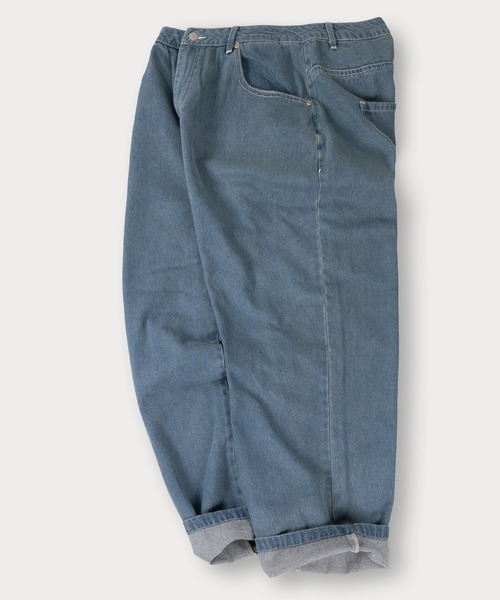 ケミカルウォッシュ セール】【0】10.5oz ワイドシルエット デニムパンツ ワイド