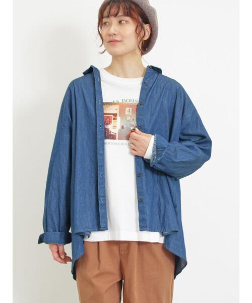 Samansa Mos2（サマンサ モスモス）の「ネコ転写プリントカットソー（Tシャツ/カットソー・レディース・オフホワイト/チャコールグレー/グレー・F）」の14枚目の写真