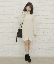 Chico | オフタートルニットアンサンブルワンピース(ワンピース)