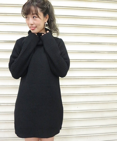 Chico（チコ）の「オフタートルニットアンサンブルワンピース（ワンピース・レディース・アイボリー/ブラック/ベージュ・FREE）」の12枚目の写真