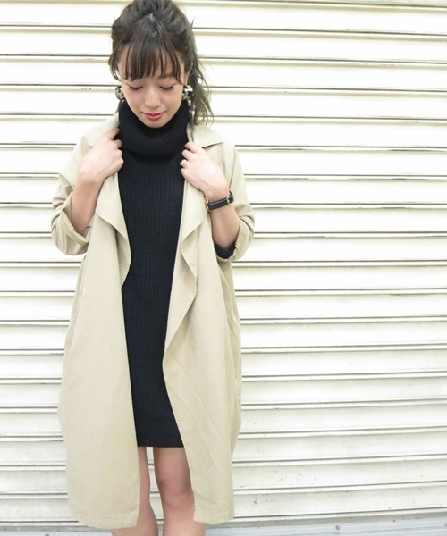 Chico（チコ）の「オフタートルニットアンサンブルワンピース（ワンピース・レディース・アイボリー/ブラック/ベージュ・FREE）」の13枚目の写真