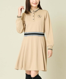 a.v.v（アーヴェヴェ）の「レディースゴルフウェア　ラインリブポロシャツワンピース（ワンピース・レディース）」