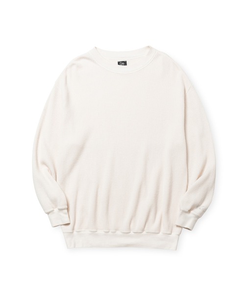 CALEE(キャリー)の「40'S WAFFLE MOCK NECK L/S SH(Tシャツ/カットソー・メンズ・ブラック/ホワイト・X-LARGE/LARGE/MEDIUM)」の6枚目の写真