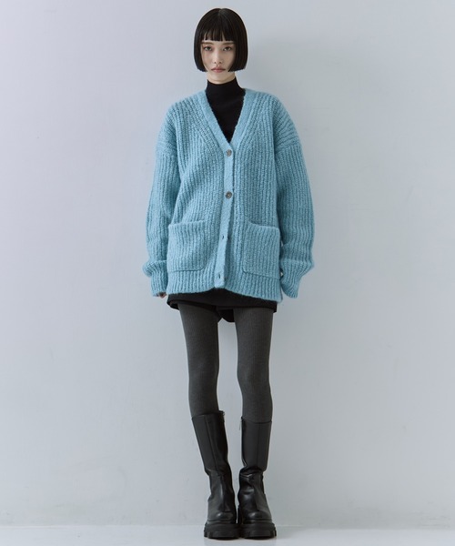 セール】【STUDIOUS/ステュディオス】ソフトモヘアニットカーディガン