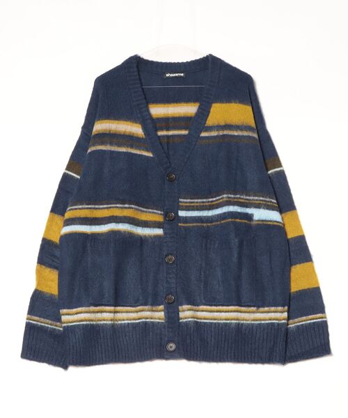 shesame(シーセム)の「mulch border cardigan(カーディガン/ボレロ・レディース・ネイビー/グレー・MEDIUM/LARGE)」の14枚目の写真