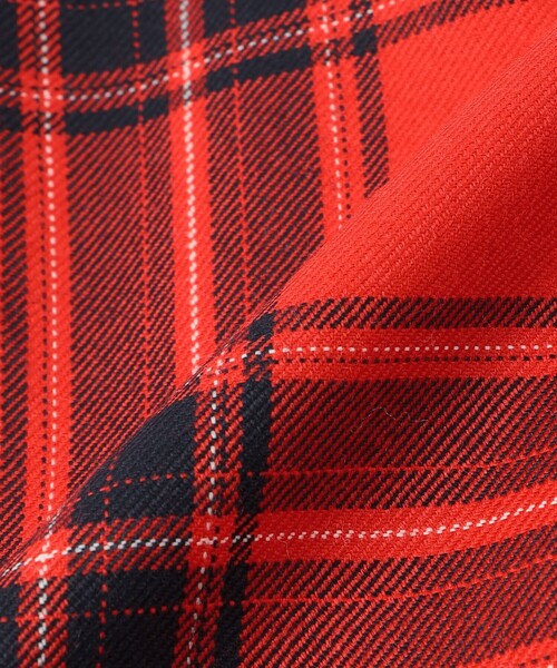 MACKINTOSH PHILOSOPHY（ﾏｯｷﾝﾄｯｼｭ ﾌｨﾛｿﾌｨｰ）の「タータンチェックキルトスカート（スカート・レディース・レッド/ネイビー・36/38）」の4枚目の写真