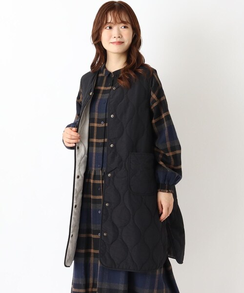 セール】キルティングロングベスト（その他アウター）｜one'sterrace