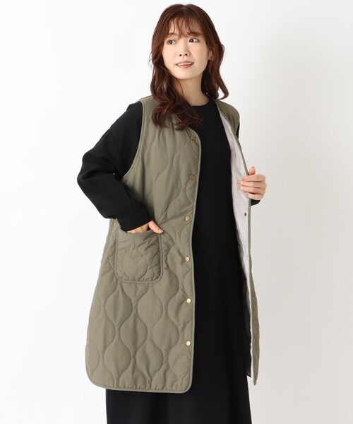 セール】キルティングロングベスト（その他アウター）｜one'sterrace