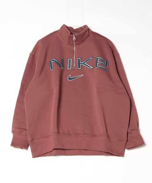 トレーナー スウェット NIKE/ナイキ W NSW PHNX FLC OS LOGO QZ/フェニックスフリース オーバーサイズロゴ レディース セール】NIKE/ナイキ W NSW PHNX FLC OS LOGO QZ/フェニックス