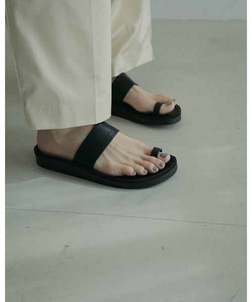 anuke（アンヌーク）の「Ecoleather Belt Sandals（サンダル・レディース・ブラック/ブラウン・36inch/37inch/38inch）」の7枚目の写真