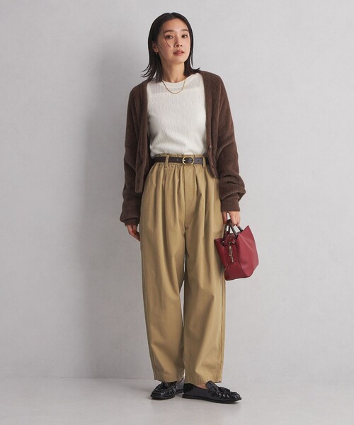 green label relaxing（グリーンレーベルリラクシング）の「＜at ease＞カーブ チノパンツ（チノパンツ・レディース・ブラック/ベージュ・40/38/34/36）」の5枚目の写真