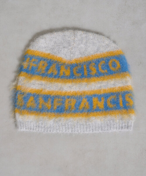HELLO.SANFRANCISCO（ハローサンフランシスコ）の「【HELLO.SANFRANCISCO】ロゴジャガードニットビーニー（ハット・レディース・レッド/ブラック/グレー・ONE SIZE）」の15枚目の写真