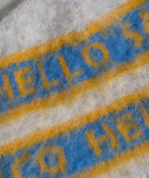 HELLO.SANFRANCISCO（ハローサンフランシスコ）の「【HELLO.SANFRANCISCO】ロゴジャガードニットビーニー（ハット・レディース・レッド/ブラック/グレー・ONE SIZE）」の17枚目の写真