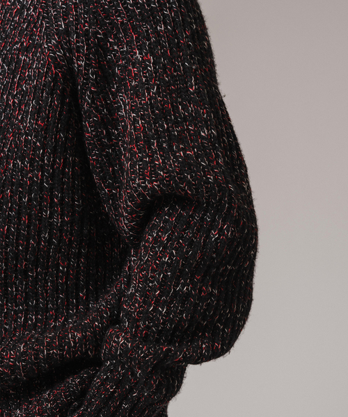 EDIFICE LA BOUCLE（エディフィスラブークル）の「LA BOUCLE (ラブークル) チャンキー コマンドセーター（ニット/セーター・メンズ・ブラック/グレー/ホワイト・2/3）」の10枚目の写真