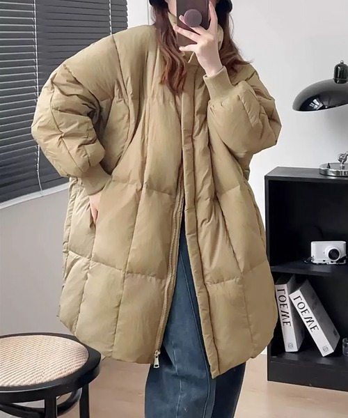 セール】オーバーサイズキルティングジャケット（ダウンジャケット