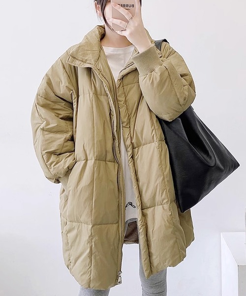 セール】オーバーサイズキルティングジャケット（ダウンジャケット