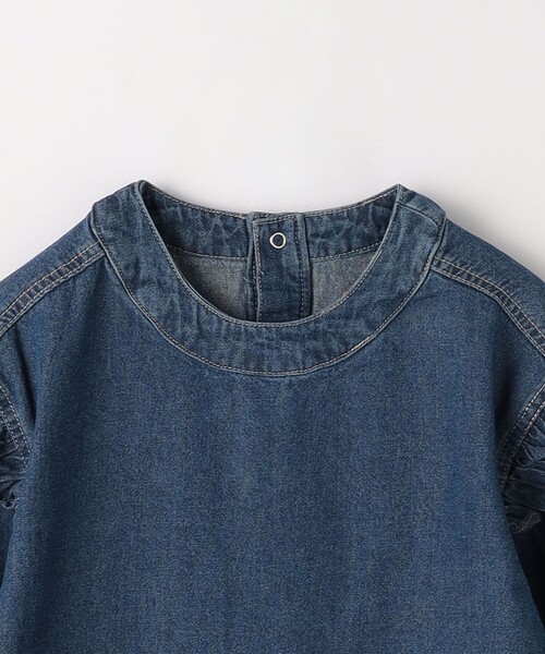 UNIVERSAL OVERALL（ユニバーサルオーバーオール）の「【別注】＜UNIVERSAL OVERALL＞TJ デニム ワンピース / キッズ  140cm-160cm（ワンピース・キッズ・ダークグレー/コバルトブルー・L(160cm)/M(140-150cm)）」の5枚目の写真