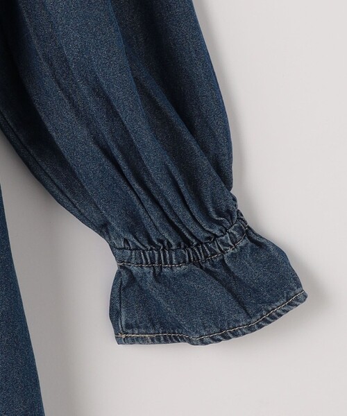 UNIVERSAL OVERALL（ユニバーサルオーバーオール）の「【別注】＜UNIVERSAL OVERALL＞TJ デニム ワンピース / キッズ  140cm-160cm（ワンピース・キッズ・ダークグレー/コバルトブルー・L(160cm)/M(140-150cm)）」の7枚目の写真