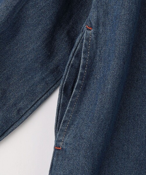 UNIVERSAL OVERALL（ユニバーサルオーバーオール）の「【別注】＜UNIVERSAL OVERALL＞TJ デニム ワンピース / キッズ  140cm-160cm（ワンピース・キッズ・ダークグレー/コバルトブルー・L(160cm)/M(140-150cm)）」の9枚目の写真
