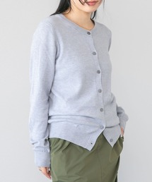 クルーネックニットカーディガン
